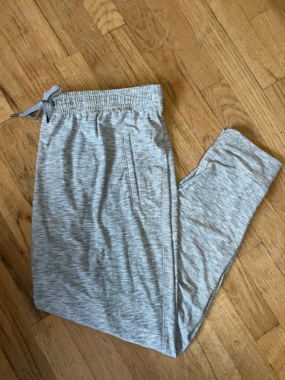 Old Navy Light Heather Gray Mid-Rise Women's Ankle Jogger Pants